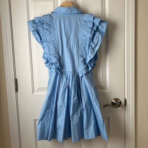Maeve Ruffled Button-Front Mini Dress Petite - Picture 5 of 7